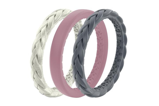 GROOVE LIFE SILICONE STACKABLE BANDS SIZE 10