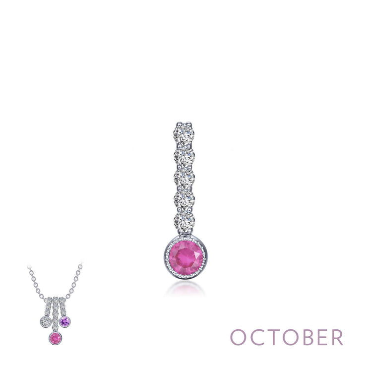 LAFONN- OCTOBER BIRTHSTONE LOVE PENDANT