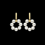 TI SENTO – PEARL HOOP EARRINGS