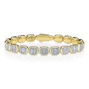 Shy Creation - 1.00Ct Diamond Baguette Flexible Bangle