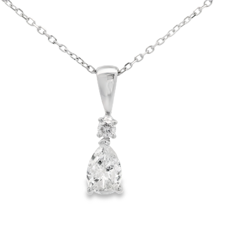 Pear Diamond Pendant