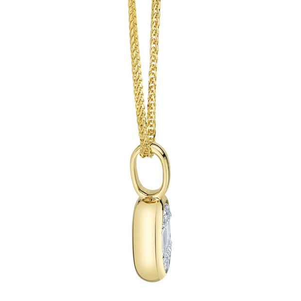 Shy Creation - Diamond Baguette Necklace