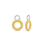 TI SENTO - GOLD PLATED TEXTURED EAR CHARMS