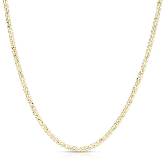 GOLD ICED CHAIN 18"