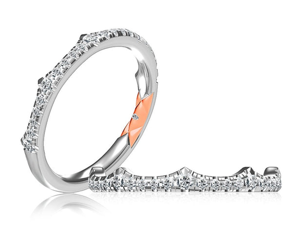 A Jaffe - Graduated Diamond Wedding Band - 1/3 Ct