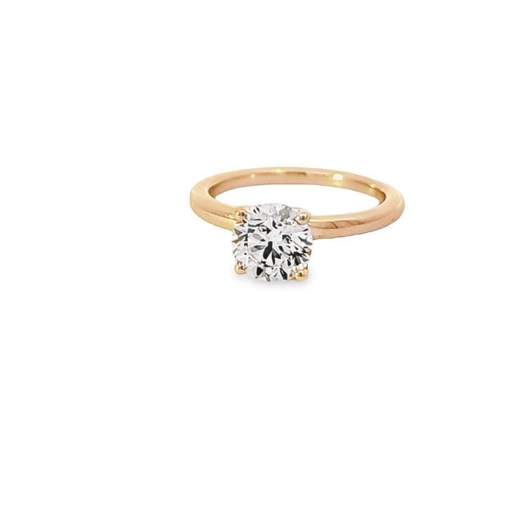 Diamond Solitaire Engagement Ring - 1 2/3 Ct Round Center