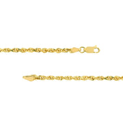 YELLOW GOLD SOLID ROPE CHAIN 22"