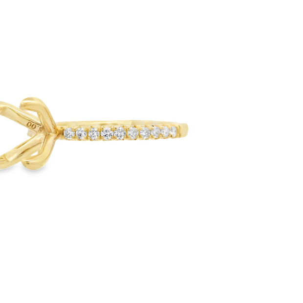 French Pave Diamond Engagement Ring Setting