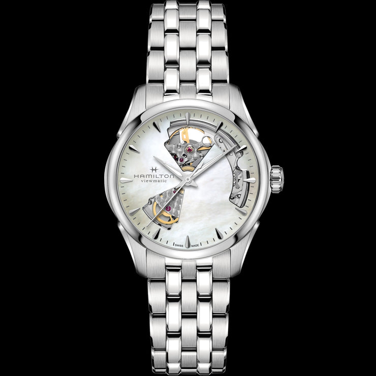 Hamilton - Jazzmaster Open Heart - Mother of Pearl Dial