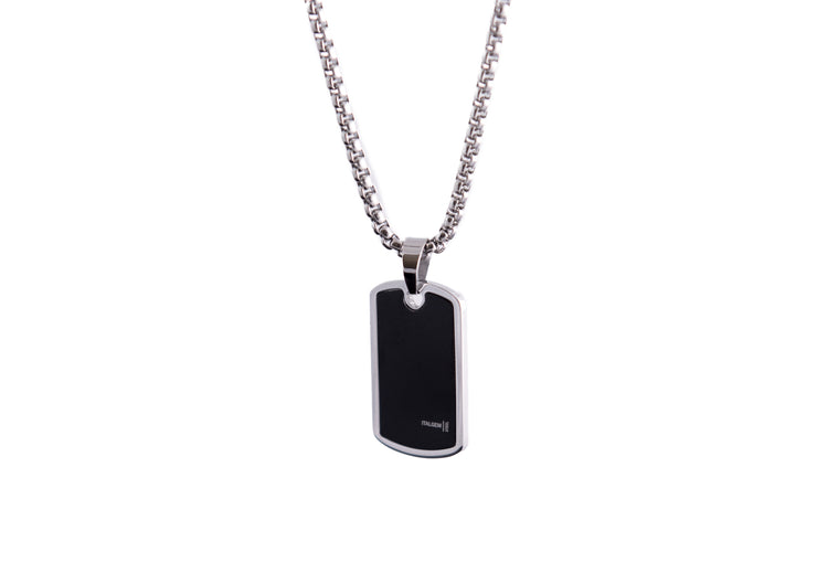 ITALGEM STEEL – REVERSIBLE DOG TAG NECKLACE