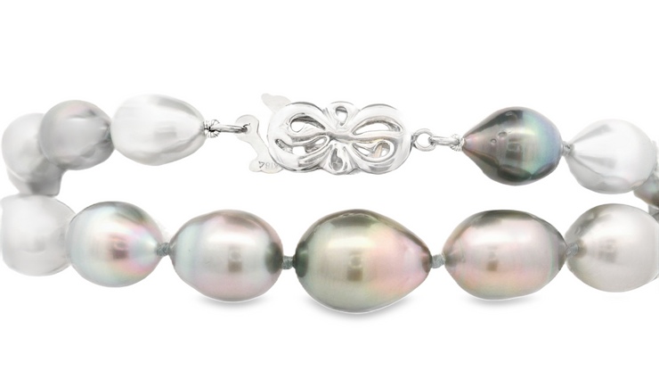 Multi Colored Baroque Tahitian Pearl Necklace