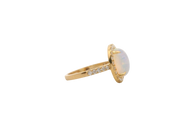 Opal & Diamond Ring