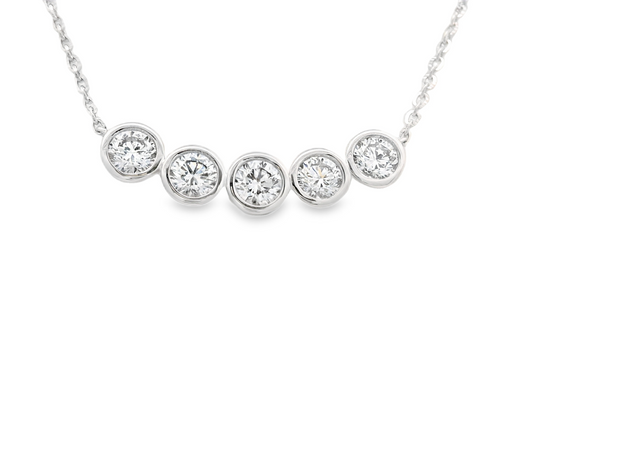 5 Stone Diamond Pendant