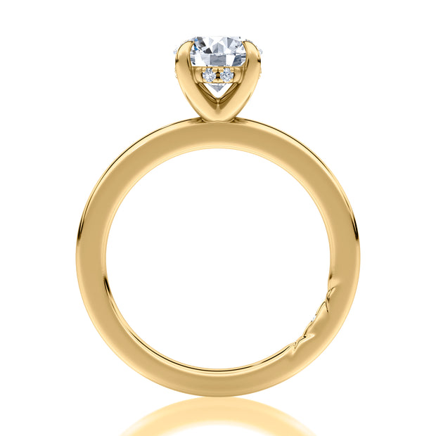 A Jaffe - Hidden Halo Diamond Engagement Ring Setting