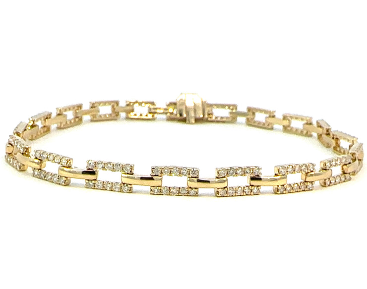 Pave Diamond Link Bracelet