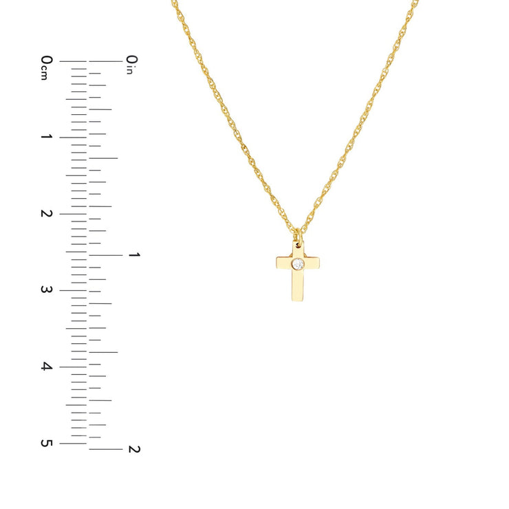 Small Diamond Cross Pendant