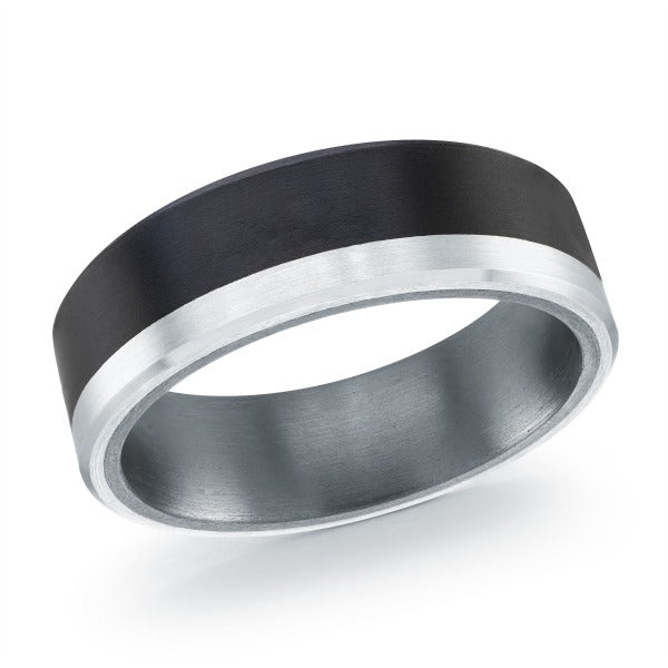 Carbon Fiber, Gold & Tantalum Mardini Wedding Band
