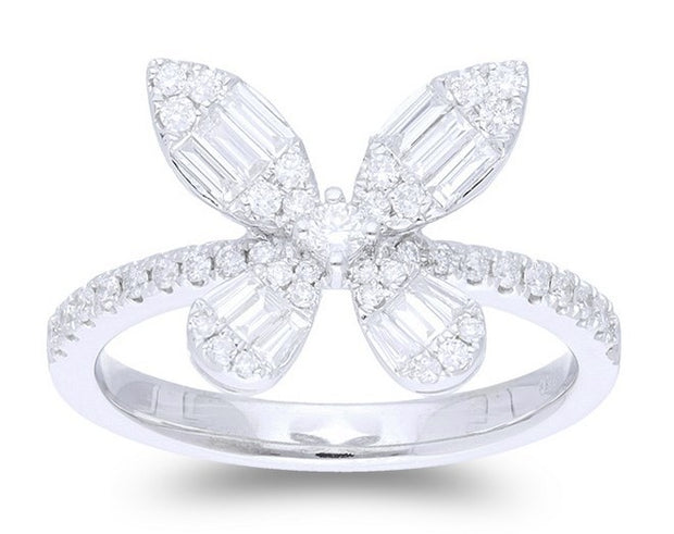 DIAMOND CLUSTER BUTTERFLY RING