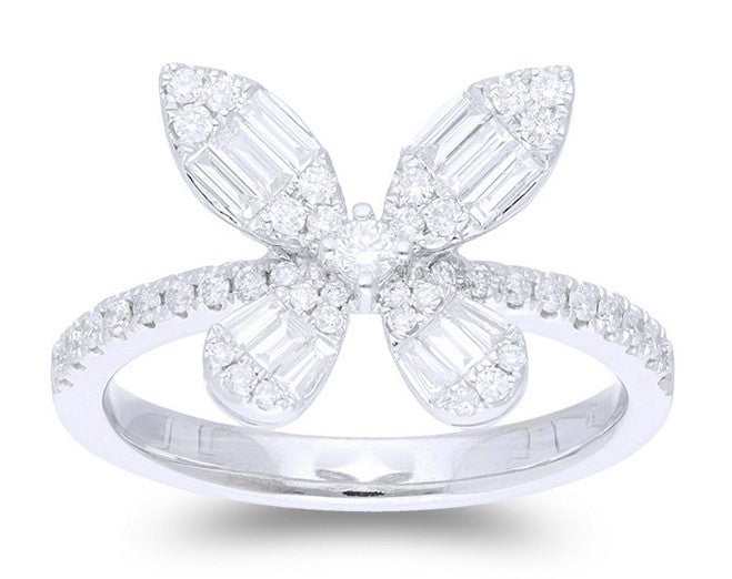 DIAMOND CLUSTER BUTTERFLY RING