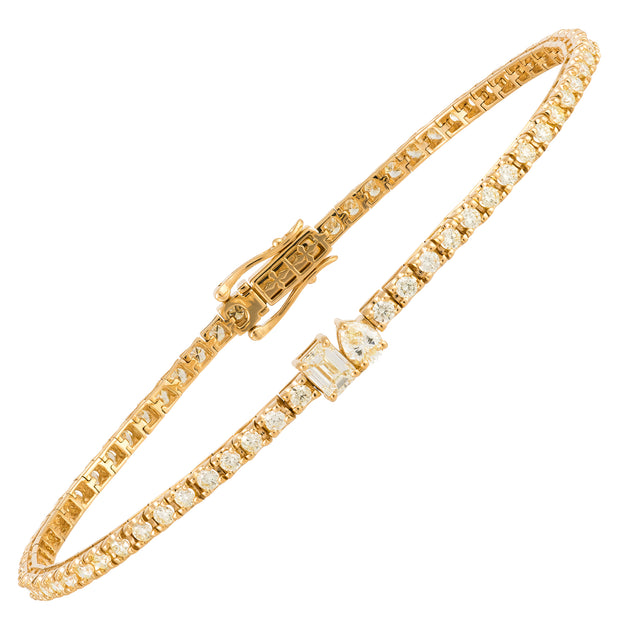 Yellow Diamond Tennis Bracelet