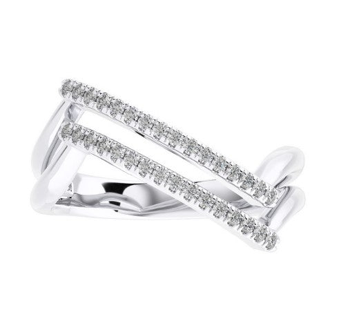 Double Row Diamond Ring