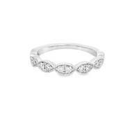 Diamonds Forever - Illusion Marquise Diamond Wedding Band