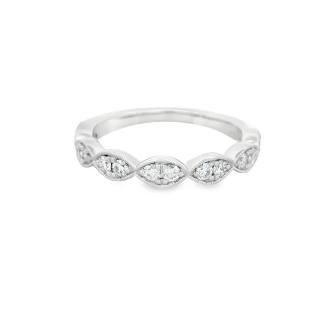 Diamonds Forever - Illusion Marquise Diamond Wedding Band