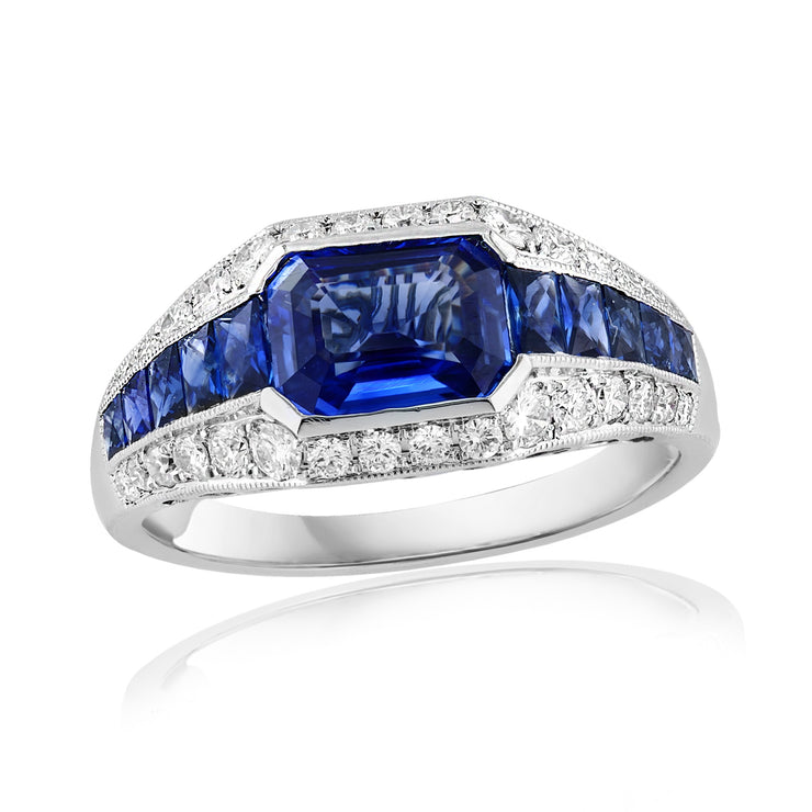 Sapphire & Diamond Ring
