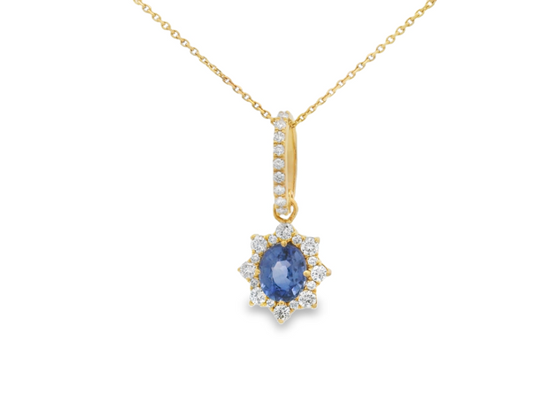 Sapphire & Diamond Pendant