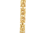 5.5mm Yellow Gold Byzantine Bracelet