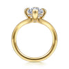 Siebke Hoyt Marquise Diamond Semi-Mount Engagement Ring in Gold Plated Sterling Silver