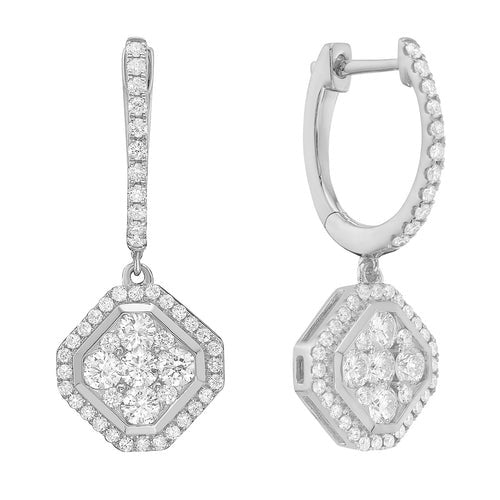 Diamond Dangle Earrings