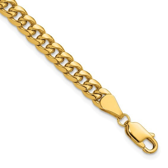 GOLD MIAMI CUBAN BRACELET 8"