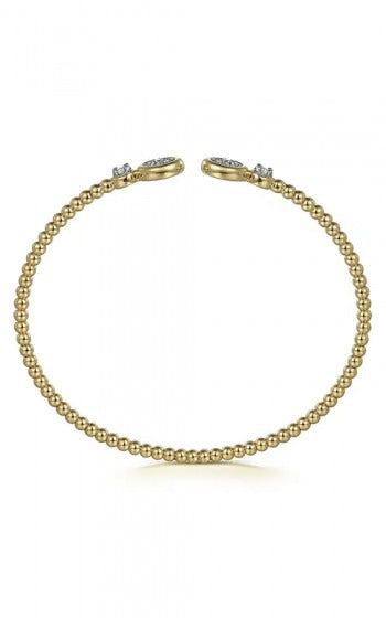 Gabriel & Co - Beaded Diamond Bangle Bracelet