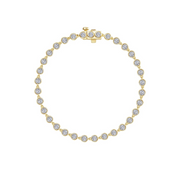 Lafonn - Yellow Plated Sterling Silver Bezel Set Tennis Bracelet