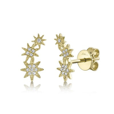 SHY CREATION – STAR TRIO DIAMOND POST EARRINGS