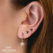SHY CREATION - SAPPHIRE STUD EARRINGS