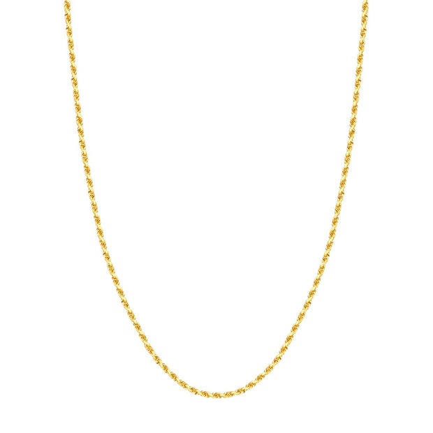Yellow Gold 2.6mm Rope Chain