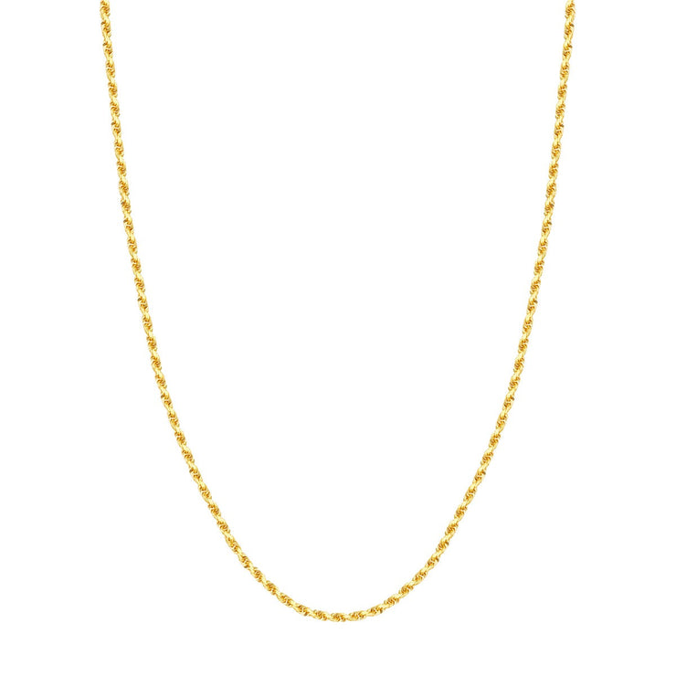 Yellow Gold 2.6mm Rope Chain