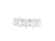 Oval Diamond 5 Stone Band
