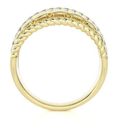 4 Row Diamond Ring