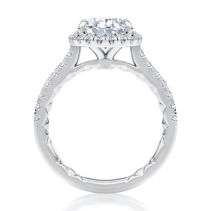 A Jaffe - Diamond Halo Engagement Ring Setting