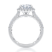 A Jaffe - Diamond Halo Engagement Ring Setting