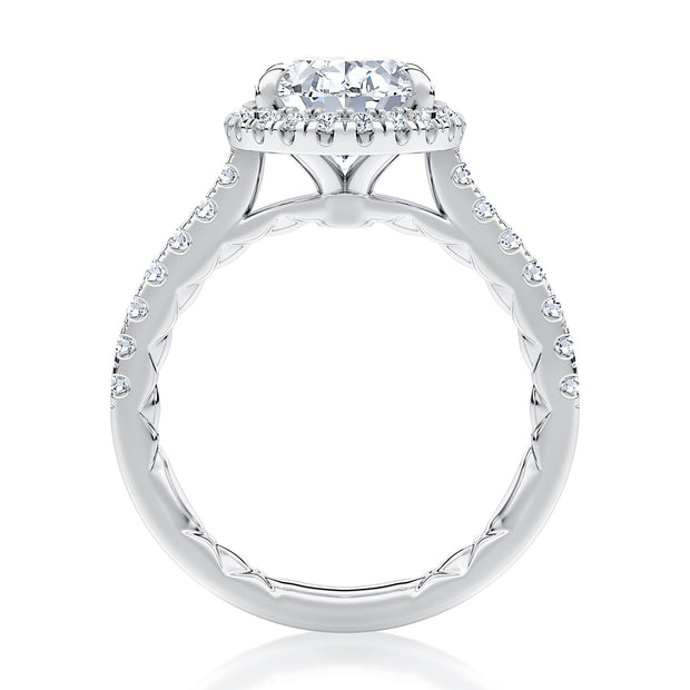 A Jaffe - Diamond Halo Engagement Ring Setting