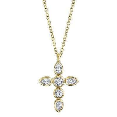 Shy Creation - Diamond Cross Pendant