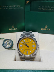 2021 Rolex Oyster Perpetual - Yellow Dial