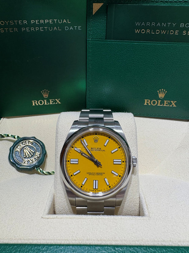 2021 Rolex Oyster Perpetual - Yellow Dial