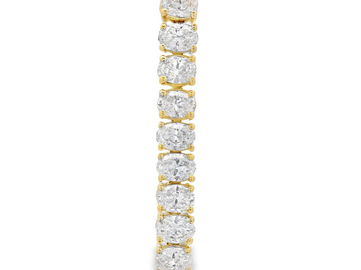 Oval Diamond Tennis Bracelet