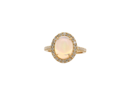 Opal & Diamond Ring