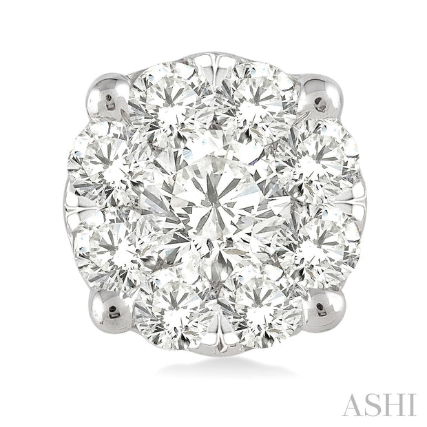 ASHI - 3/4 CARAT LOVEBRIGHT ESSENTIAL DIAMOND STUD EARRINGS